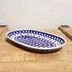 ポーリッシュポタリー BOLESLAWIEC  オーバル プレート 27cm GU1422-41