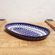 ポーリッシュポタリー BOLESLAWIEC  オーバル プレート 27cm GU1422-166A