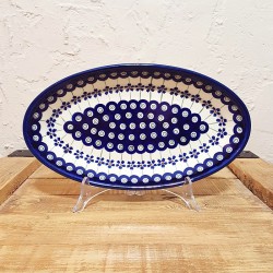 ポーリッシュポタリー BOLESLAWIEC オーバルサービングプレート 27cm GU1103-166A