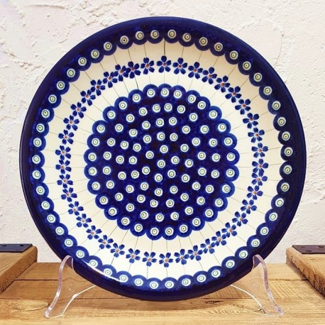 ポーリッシュポタリー BOLESLAWIEC 平皿 φ24cm GU1001-166A