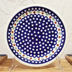 ポーリッシュポタリー BOLESLAWIEC 平皿φ27cm GU1014-41