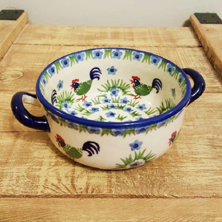 ポーリッシュポタリー MANUFAKTURA ラウンドキャセロール・小φ15cm Z157-P319