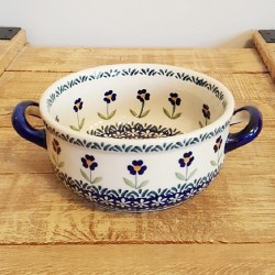 Manufaktura  ポーリッシュポタリー  ラウンドキャセロール・小φ15cm Z157-ASS