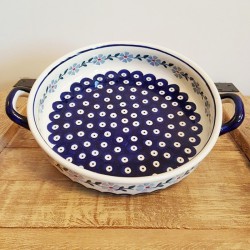 Manufaktura  ポーリッシュポタリー  ラウンドキャセロール・小φ26cm Z150-P213