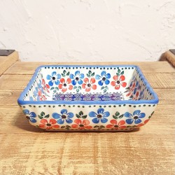 ポーリッシュポタリー WIZA 角型スフレディッシュ15cm W290-166