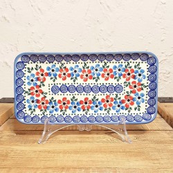 ポーリッシュポタリー WIZA 角皿 23.5cm W160-166