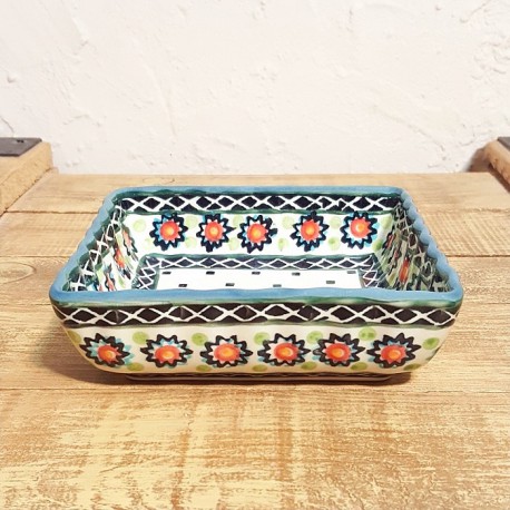 ポーリッシュポタリー WIZA 角型スフレディッシュ15cm W290-34