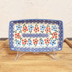 ポーリッシュポタリー WIZA スクエアディッシュ 20cm W262-166