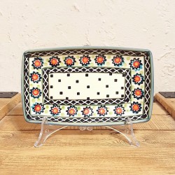 ポーリッシュポタリー WIZA スクエアディッシュ 20cm W262-34