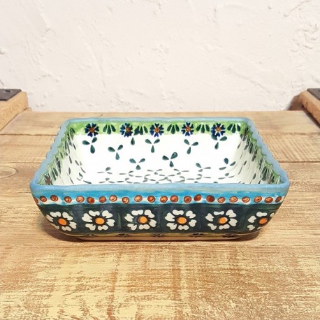 ポーリッシュポタリー WIZA 角型スフレディッシュ15cm W290-25A