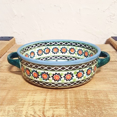 ポーリッシュポタリー WIZA ラウンドキャセロール 16cm W236-34