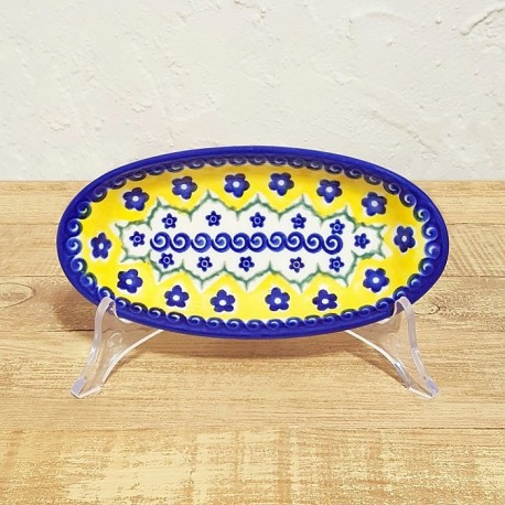 ポーリッシュポタリー VENA オーバル小皿 16cm V112-U199