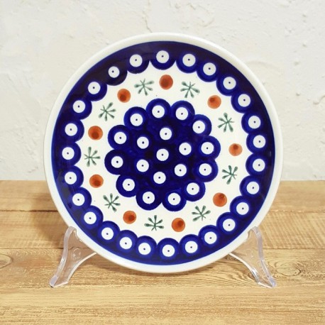 ポーリッシュポタリー BOLESLAWIEC 平皿φ16cm GU818-41