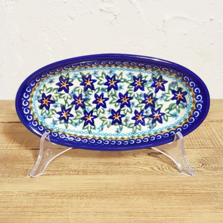 ポーリッシュポタリー VENA オーバル小皿 18cm V113-U047