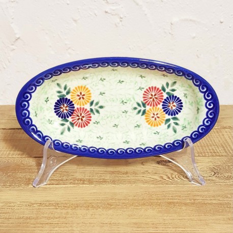 ポーリッシュポタリー VENA オーバル小皿 18cm V113-U079