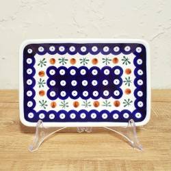 ポーリッシュポタリー BOLESLAWIEC スクエアディッシュ 18cm GU2021-41