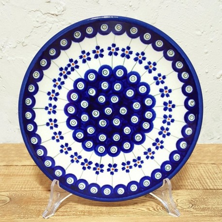 ポーリッシュポタリー BOLESLAWIEC 平皿φ19.5cm GU814-166A