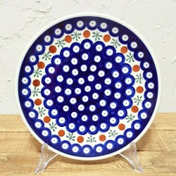 ポーリッシュポタリー BOLESLAWIEC 平皿φ19.5cm GU814-41