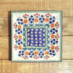 ポーリッシュポタリー MANUFAKTURA スクエアプレート 18cm T158-P373