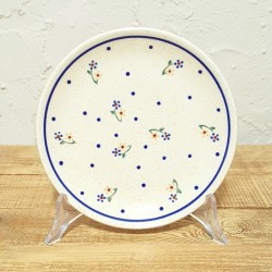 ポーリッシュポタリー BOLESLAWIEC 平皿φ16cm GU818-111