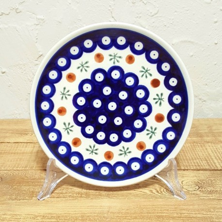 ポーリッシュポタリー BOLESLAWIEC 平皿φ16cm GU818-41