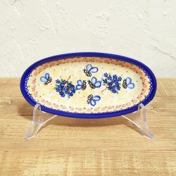 ポーリッシュポタリー VENA オーバル小皿 16cm V112-A007