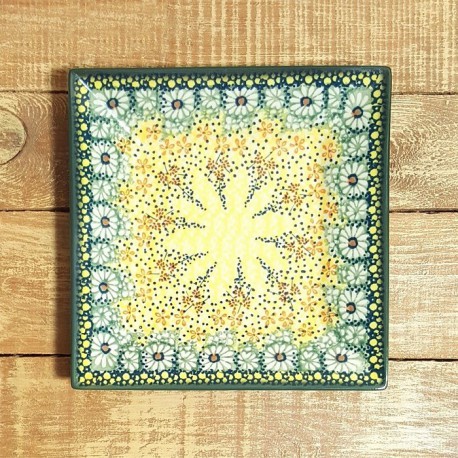 ポーリッシュポタリー MANUFAKTURA スクエアプレート 18cm T158-WK52