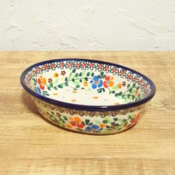 ポーリッシュポタリー MILLENA 楕円型ボウル φ16.5X14cm M310-B1