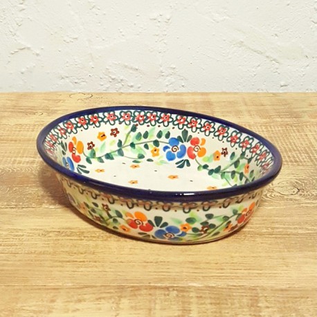 ポーリッシュポタリー MILLENA 楕円型ボウル φ16.5X14cm M310-B1