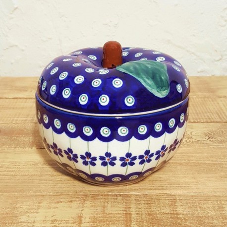 ポーリッシュポタリー BOLESLAWIEC りんごポット φ12cm GU1425-166A