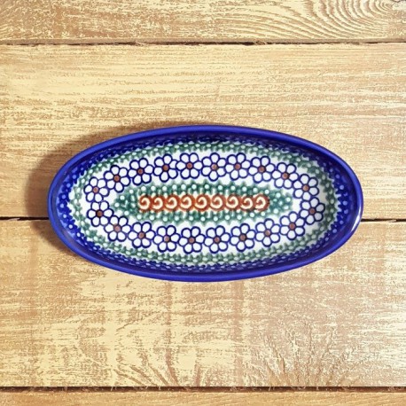 ポーリッシュポタリー VENA オーバル小皿 14cm V111-U041