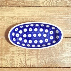 ポーリッシュポタリー VENA オーバル小皿 14cm V111-T001