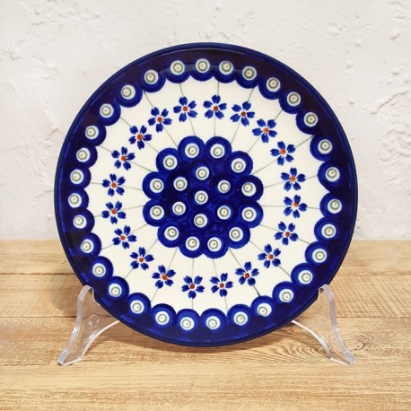 ポーリッシュポタリー BOLESLAWIEC 平皿φ16cm GU818-166A