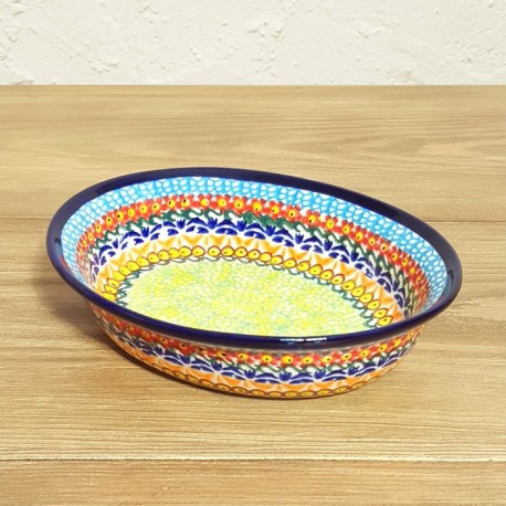 ポーリッシュポタリー MILLENA 楕円型ボウル φ16.5X14cm M310-B56