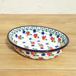 ポーリッシュポタリー MILLENA 楕円型ボウル φ16.5X14cm M310-063R