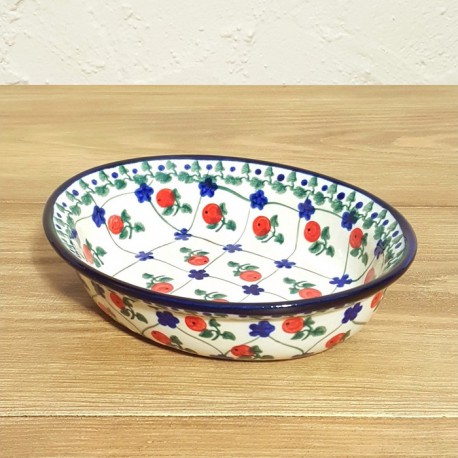 ポーリッシュポタリー MILLENA 楕円型ボウル φ16.5X14cm M310-063R