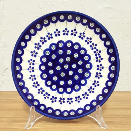 ポーリッシュポタリー BOLESLAWIEC 平皿φ19.5cm GU814-166A