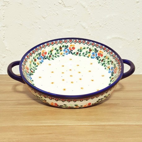 ポーリッシュポタリー MILLENA ラウンドキャセロール φ22cm M1104-B1