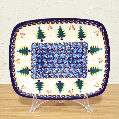 ポーリッシュポタリー MILLENA スクエアープレート 23cm M408-042