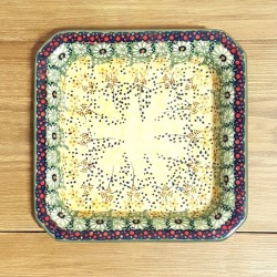 ポーリッシュポタリー MANUFAKTURA スクエアプレート・大 20cm S90-WK52