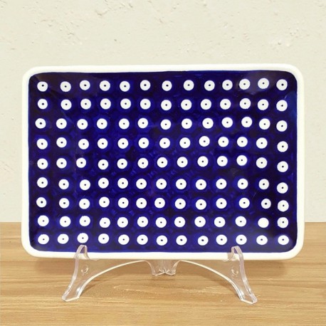 ポーリッシュポタリー BOLESLAWIEC スクエアディッシュ 22cm｜GU2022-42