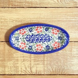 ポーリッシュポタリー VENA オーバル小皿 14cm V111-C215