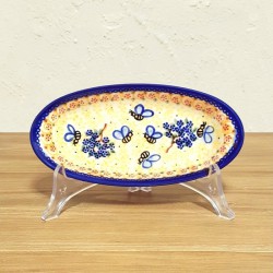 ポーリッシュポタリー VENA オーバル小皿 S 16cm V112-A007