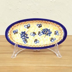 ポーリッシュポタリー VENA オーバル小皿 L18cm V113-A103