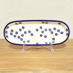 ポーリッシュポタリー BOLESLAWIEC オーバルロングプレート28.5cm GU928-1244A