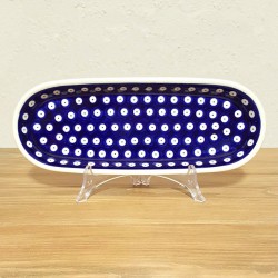 ポーリッシュポタリー BOLESLAWIEC オーバルロングプレート28.5cm GU928-42