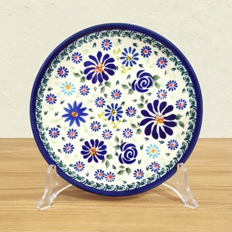 ポーリッシュポタリー BOLESLAWIEC 平皿φ16cm GU818-DU126