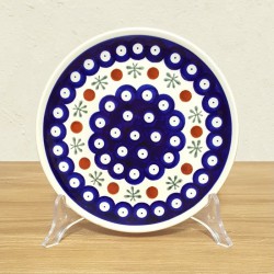 ポーリッシュポタリー BOLESLAWIEC 平皿φ16cm GU818-41