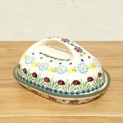 ポーリッシュポタリー MANUFAKTURA バター＆チーズケース M77-IF45