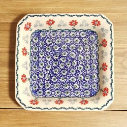 ポーリッシュポタリー MANUFAKTURA スクエアプレート 20cm S90-P322